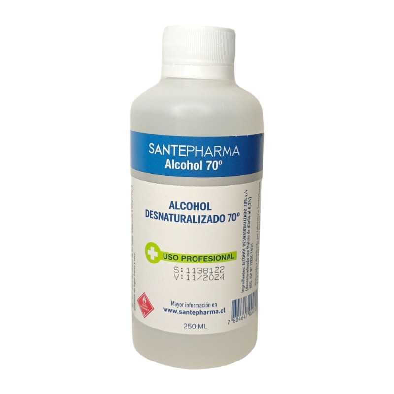 Alcohol Desnaturalizado 70º 250ml Santepharma