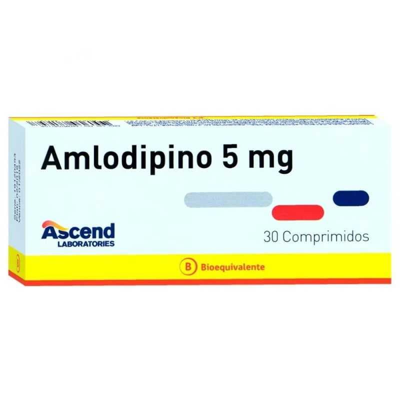 Amlodipino 5mg 30com. Ascend
