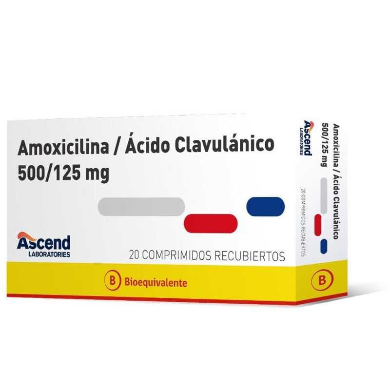 Amoxicilina/Ac. Clavulanico 500/125mg 20com. Ascend