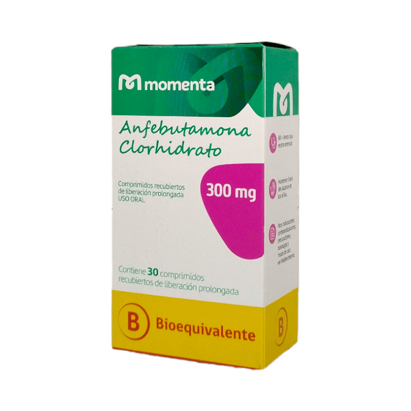 Anfebutamona Clorhidrato 300mg