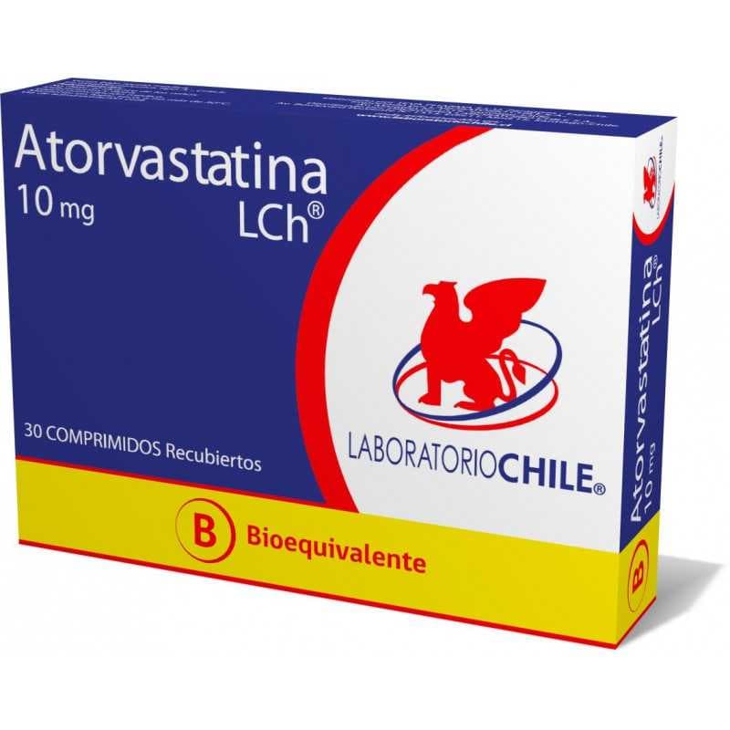 Atorvastatina 10mg 30 com. Chile