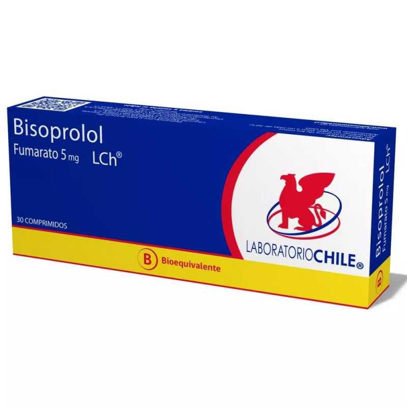 Bisoprolol Fumarato 5mg 30com. Chile
