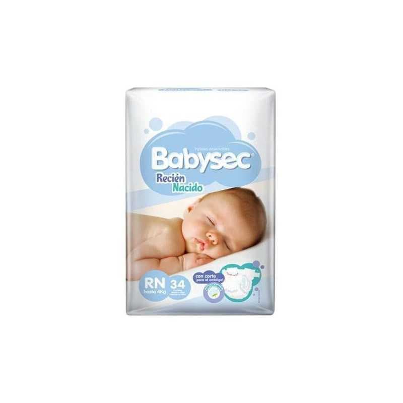 Babysec recien nacido 34 pañales