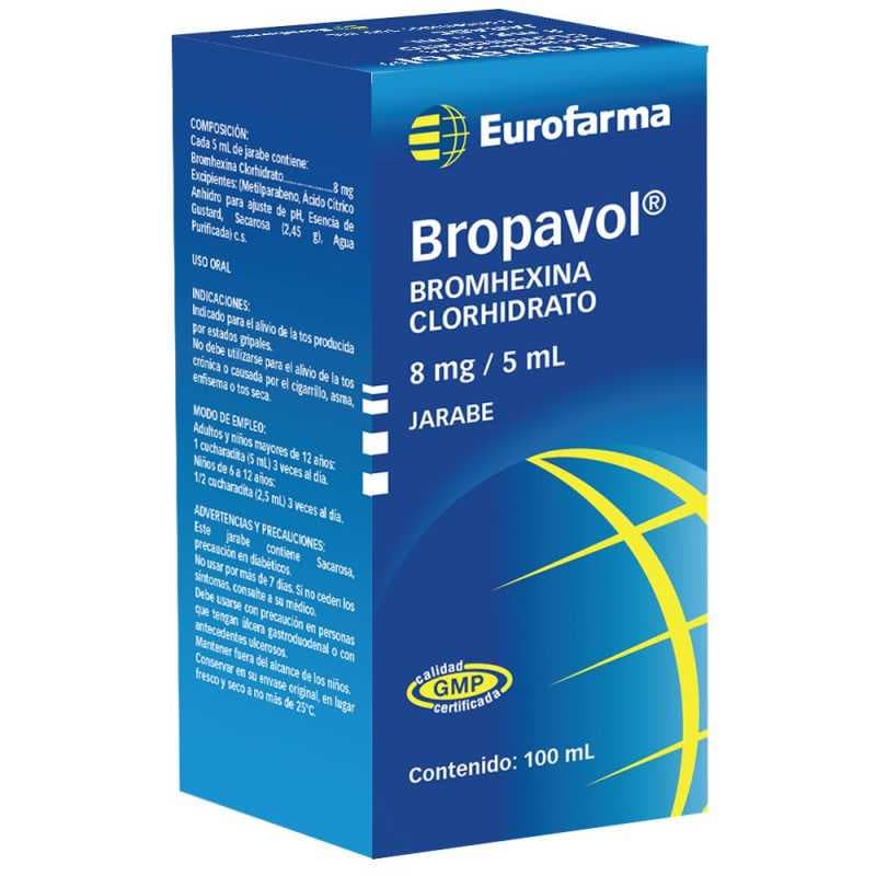 Bropavol 8mg/5ml jbe. 100ml