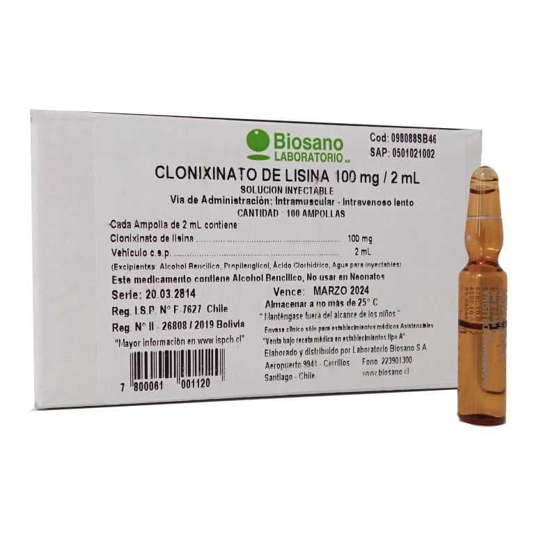 Clonixinato de lisina 100mg iny