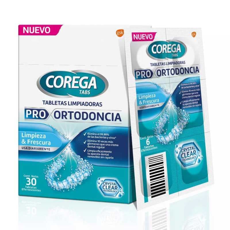 Corega Tabletas Pro Ortodoncia