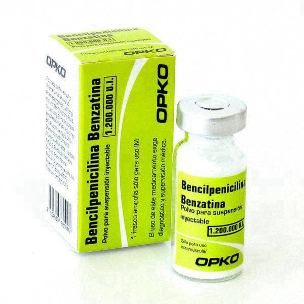Bencilpenicilina Benzatina 1.200.000UI 1 amp. Opko