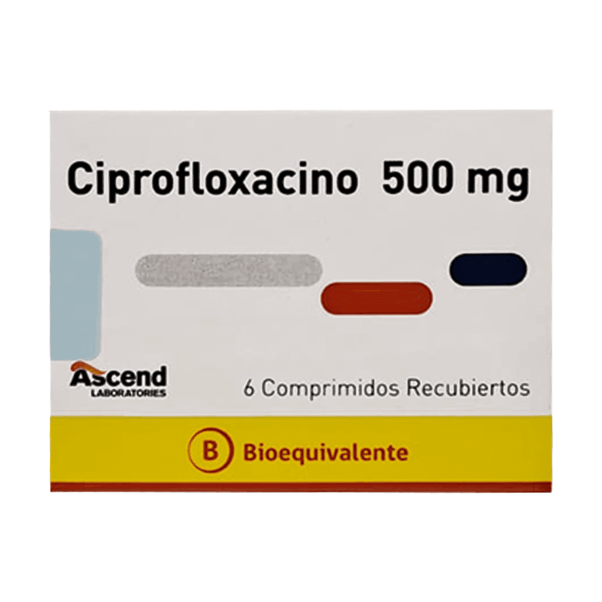 Ciprofloxacino 500mg 6com. Ascend