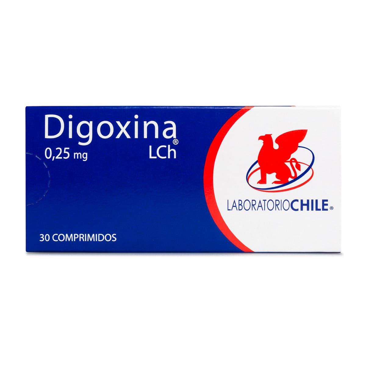 Digoxina 0,25mg 30com. Chile