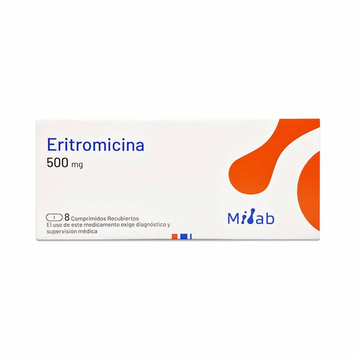 Eritromicina 500mg 8com. Mintlab
