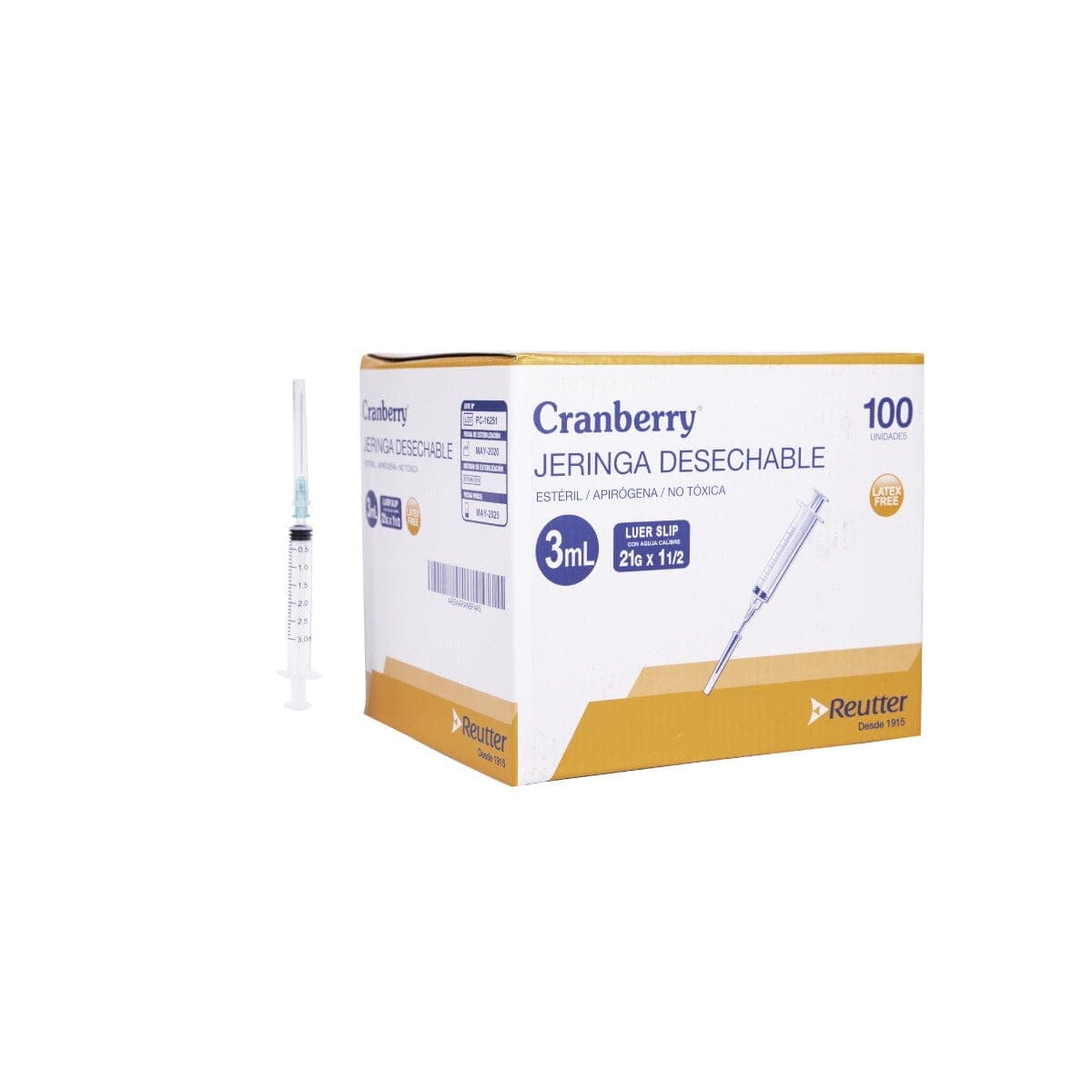 Jeringa 3ml Cranberry