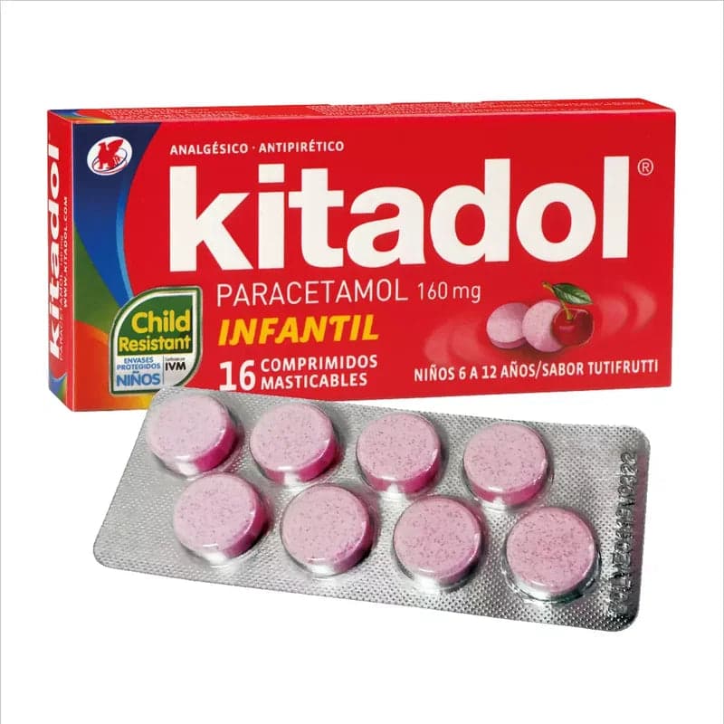 Kitadol Infantil 160mg 16com.