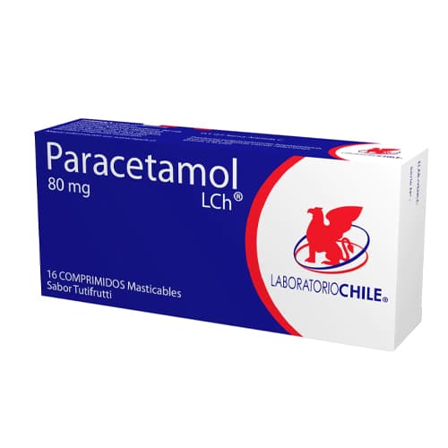 Paracetamol 80mg 16com. Chile
