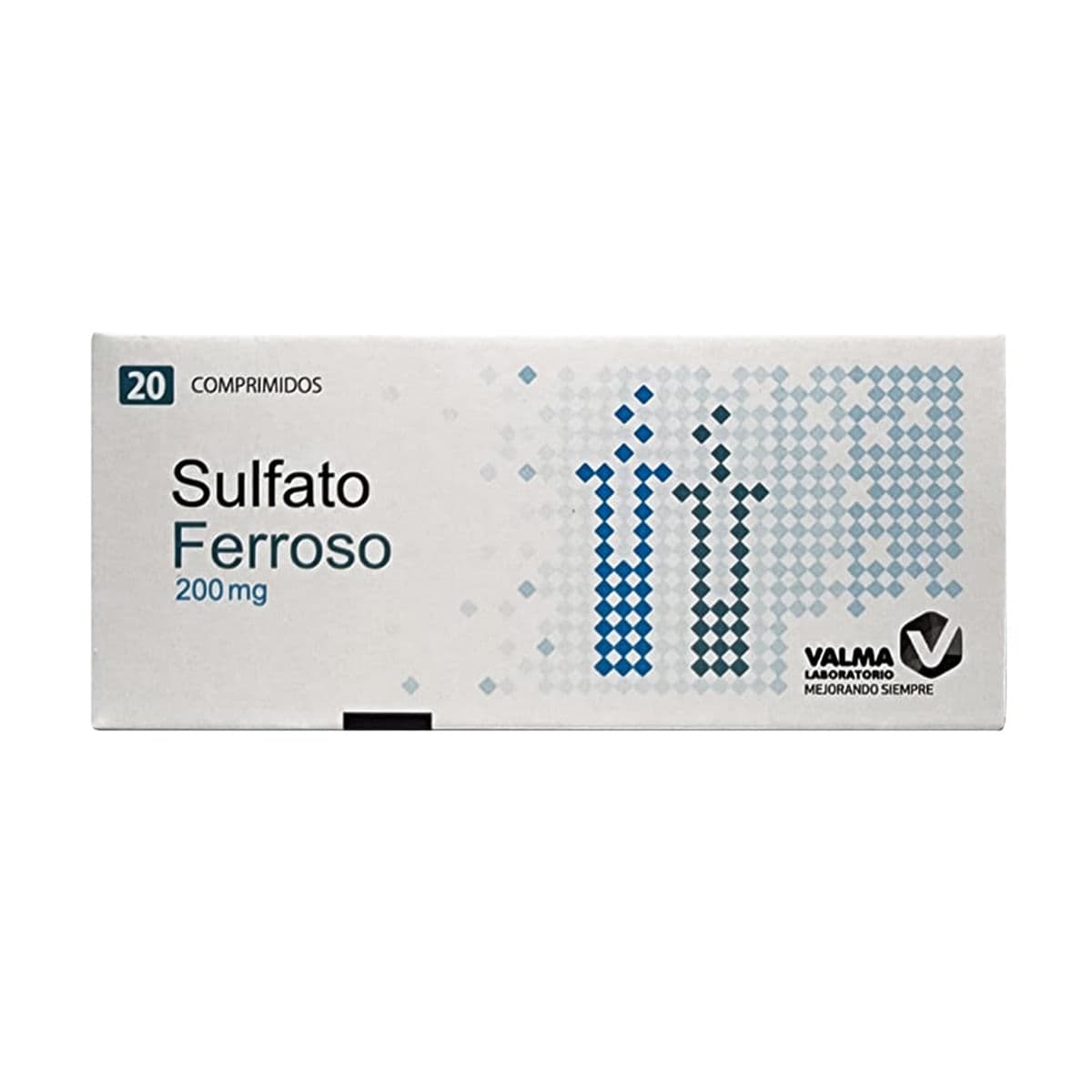 Sulfato Ferroso 200mg 20com. Valma