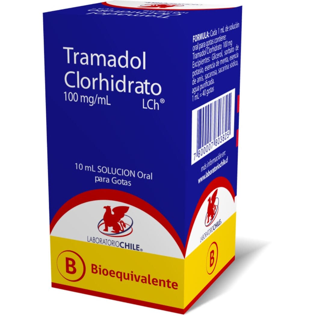 Tramadol 100 mg/ml gta. 10ml Chile