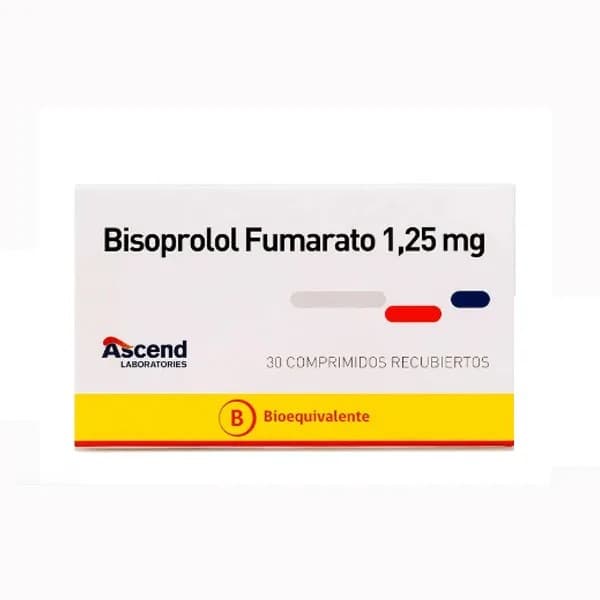 Bisoprolol Fumarato 1,25mg 30com. Ascend