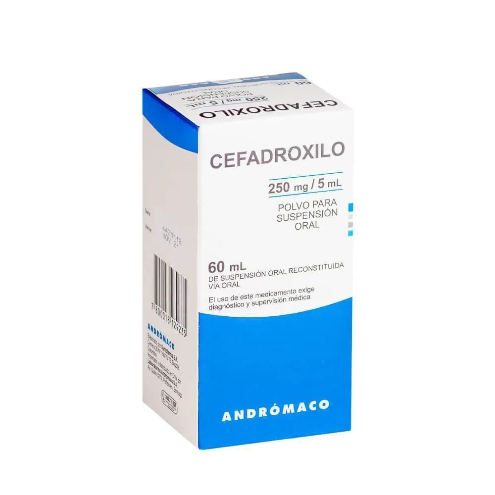 Cefadroxilo 250mg/5ml jbe. 60ml Andromaco