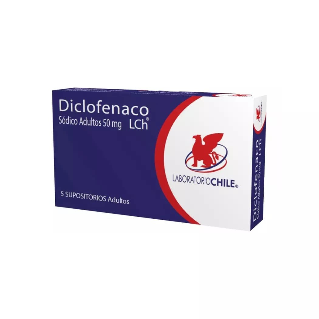 Diclofenaco Sodico 50mg 5sup. Chile