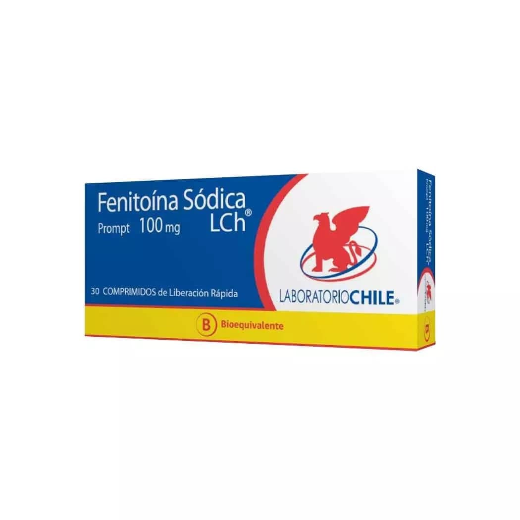 Fenitoina Sodica 100mg 30com. Chile