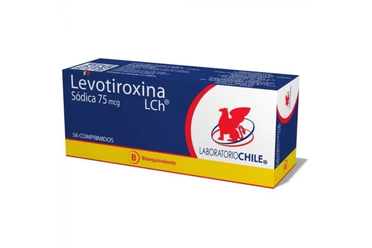 Levotiroxina 75mcg 56com. Chile