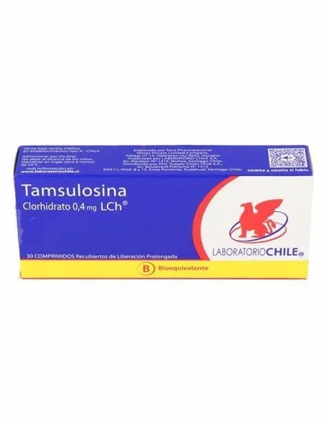 Tamsulosina 0,4mg 30cap. Chile