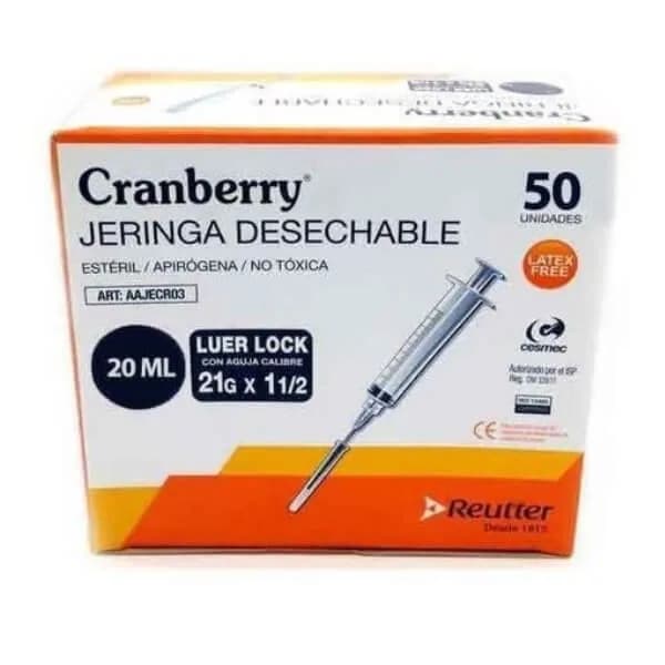 Jeringa 20ml Cranberry