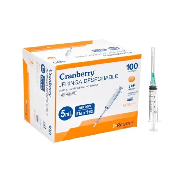 Jeringa 5ml Cranberry