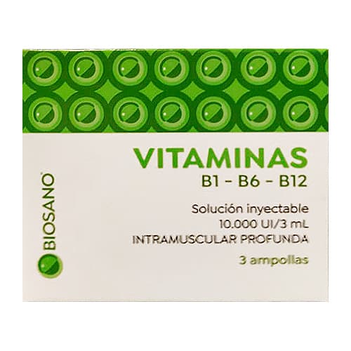 Vitamina B1 B6 B12 biosano