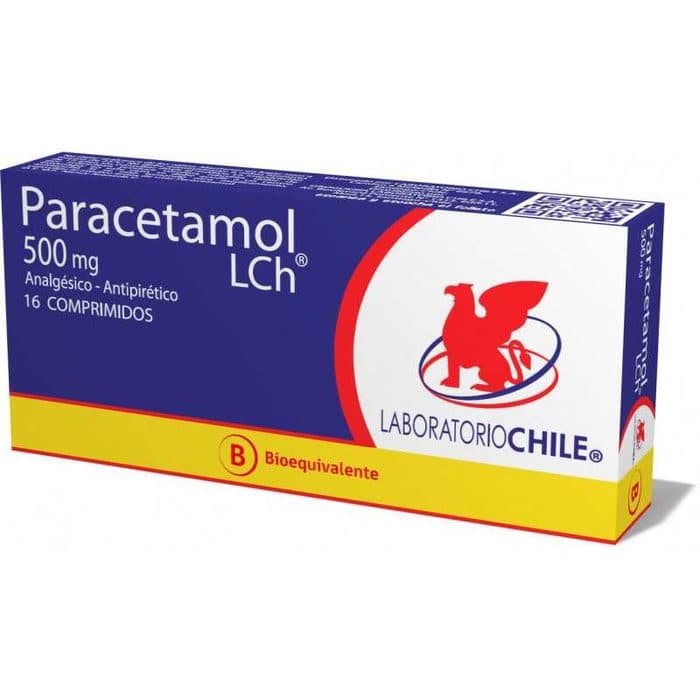 Paracetamol 500mg 16com. Chile