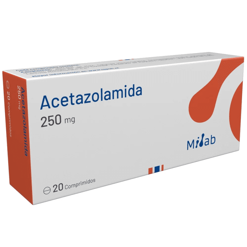 Acetazolamida 250mg 20com. Mintlab
