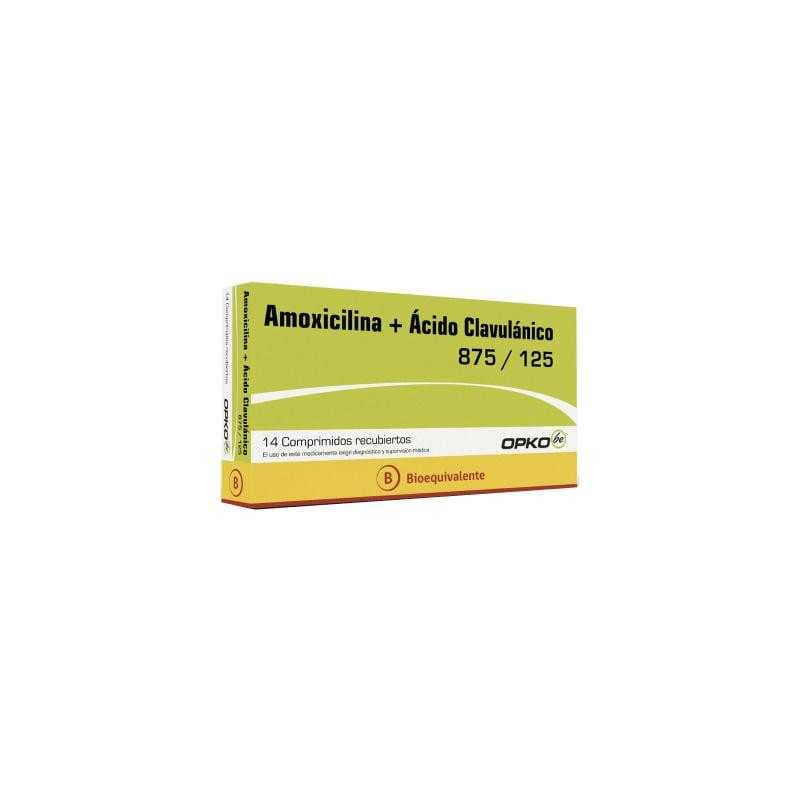 Amoxicilina/Ac. Clavulanico 875/125mg 14com. Opko