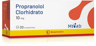 Propranolol Clorhidrato 10mg 20com. Mintlab