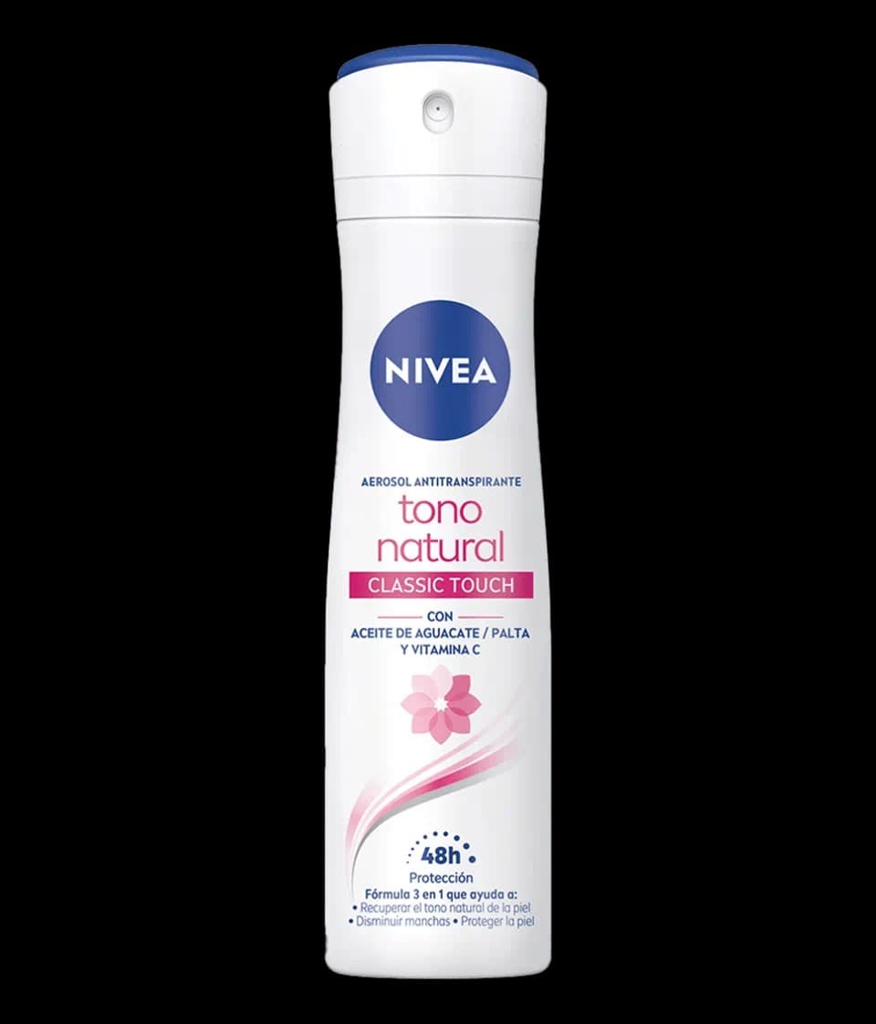 DESODORANTE ANTITRANSPIRANTE NIVEA ACLARADO NATURAL 3 EN 1 CLASSIC TOUCH 150ML