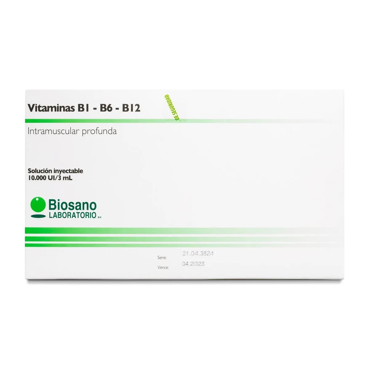 Vit. B1 B6 B12 3 amp. Biosano