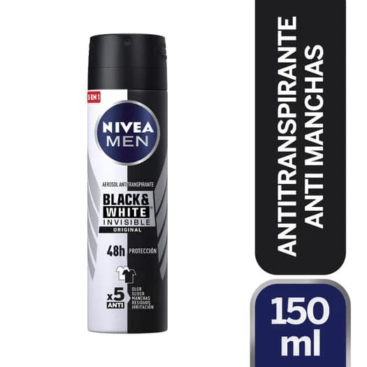 NIVEA MEN SPRAY BLACK & WHITE 150 mL