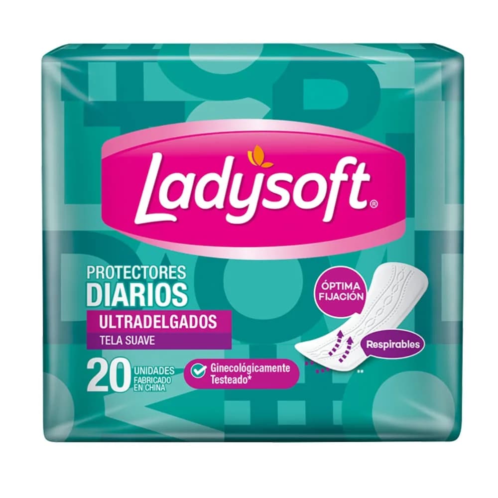 PROTECTORES DIARIOS LADYSOFT 20 UNID. ULTRADELGADOS