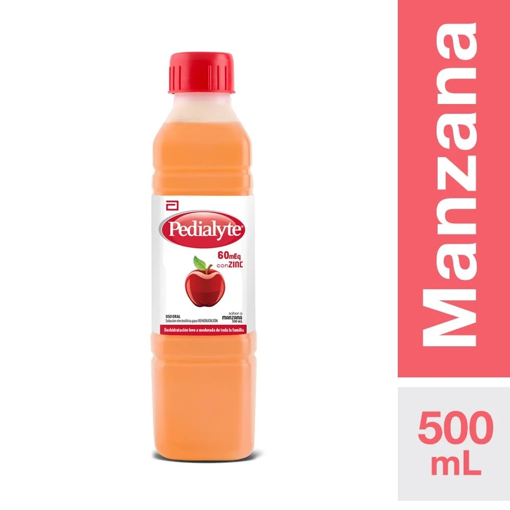 Pedialyte Manzana 60mEq 500ml